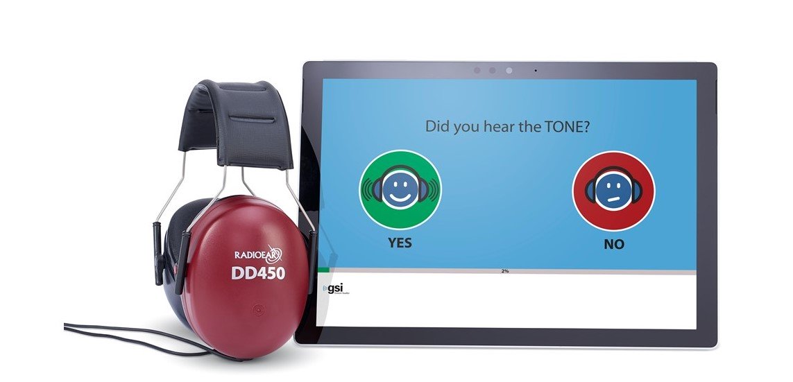 AMTAS Flex tablet automated audiometry from Grason-Stadler