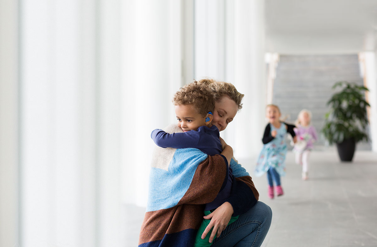 Lineup of Opn Play hearing aids for children