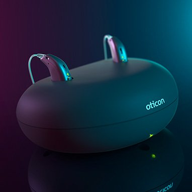 Oticon rechargeable hearing aid
