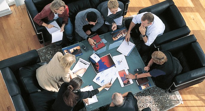 people working together