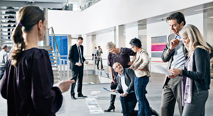 people in an office